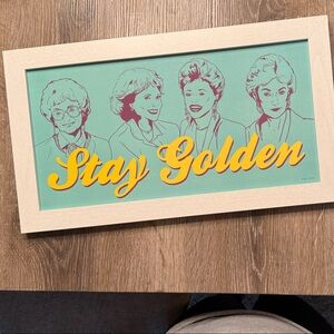 Golden Girls Framed Wall Art | 18.5” x 10.5” | Home Decor